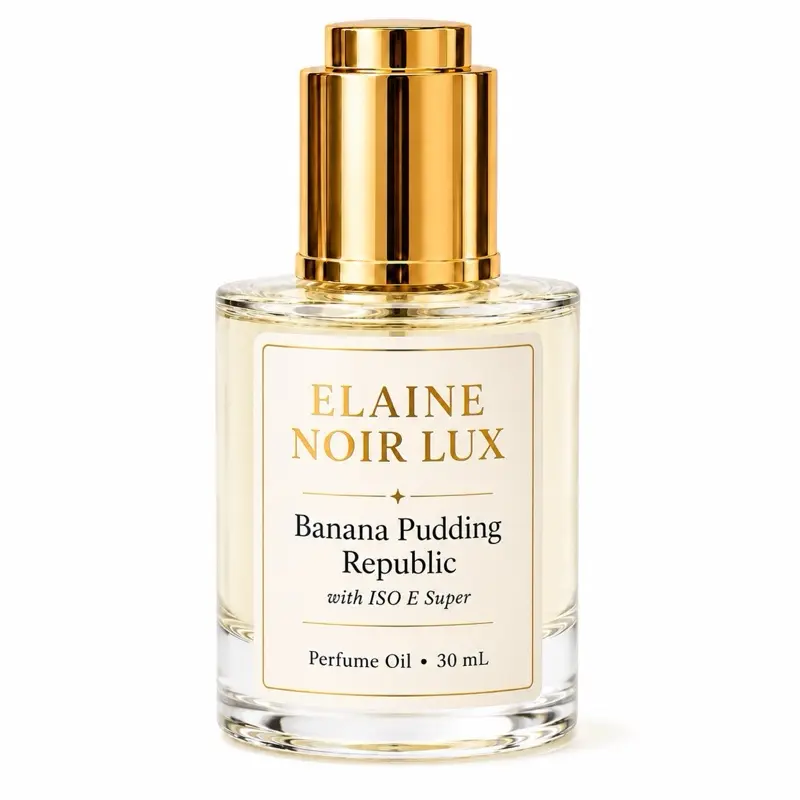 ELAINE NOIR LUX Banana Pudding Republic Elixir | Vanilla Custard & Caramelized Banana Perfume Oil | 30 mL