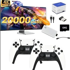 M15 Pius Vintage Game Controller Set, Classic Video Gaming Joystick with 4K HDMI,  23 Emulators & over 20000 Games