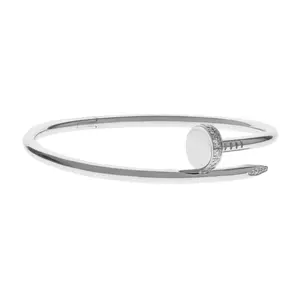 Pre-owned Cartier Juste Un Clou Bangle Bracelet Size 18