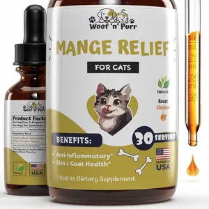 Mange Relief for Cats - Woof 'n' Purr - 30 Servings - Give your cat all the relief they need