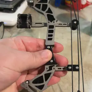 9.5" Compound Bow And Arrows Set For Target Shooting Hunting Games Pocket Bow Survival Bow RH/LH Archery Gift Mini Archery Bow Set Mini Compound Bow Game Gift stainless steel mini bow