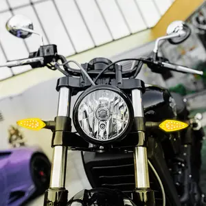 A Pair 12V LED Motorcycle Turn Light Signal Indicator Blinker Amber Light Universal for Motorbike Moto Motocross Mobility