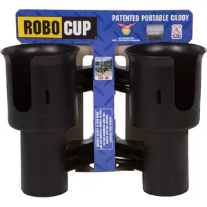 RoboCup Black Clamp-On Cup Holder