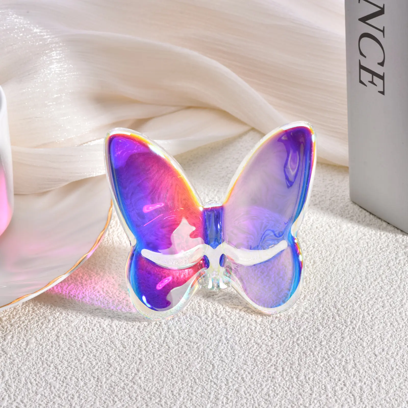 High-End Crystal Butterfly Figurine - European-Style Affordable Luxury Home Decor Statue for Home Supplies
