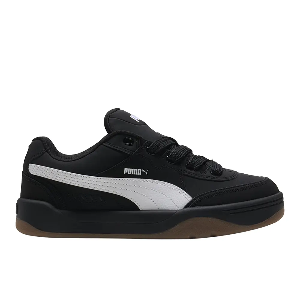 PUMA Mens Park Lifestyle Sk8 Buck Lfs Lace Up Sneakers Shoes Casual - Black