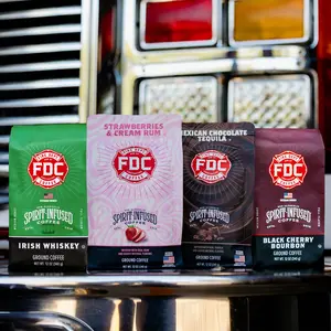 Fire Dept. Coffee’s Spirit Infused Coffee- Ground & Whole Bean- Gives Back To Firefighters