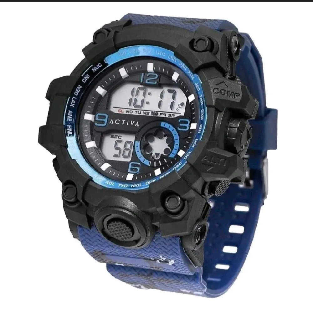 Activa Endurance X Invicta Men's Digital Watch 54.5mm (ACW435-003) Blue Camo