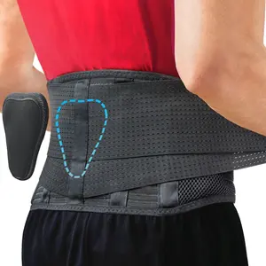 Lumbar Support Belt – Adaptive Fit for Back Pain & Herniated Disc – Breathable & Adjustable Lower Back Brace with Lumbar Pad – for Men & Women – Fits 59-63″ Waist (XX-Large, Check Sizing)
