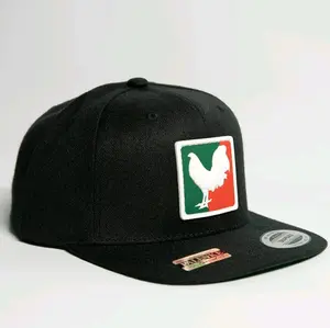 3D PVC Patch Flat-Bill Classic Snapback Hat 30