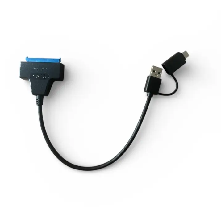 SATA to USB 3.0 and Type C Adapter for Fast Data Transfer and Versatile Connectivity