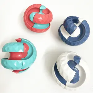 Diamond Pattern Track Gyroscope, Stress Relief Puzzle Toy, Fidget Marble Ball, Magnetic Finger Track, Cube Toy, Anti-Stress Fidget Marbles