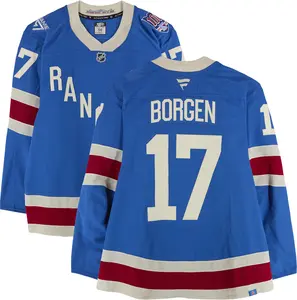 Will Borgen New York Rangers Game-Used #17 Blue Centennial Jersey vs. Boston Bruins on January 26, 2026 - Fanatics Authentic Certified
