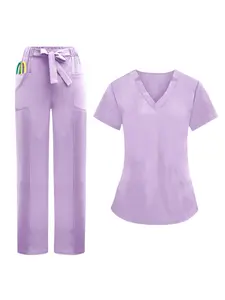 Fashion Meets Functionality: Woman Nursing Enfermeria Sets Trendy Top Pant Articles Uniform for Beauty Salon & Spa Work Suits Workwear