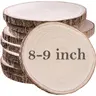 10 count Paulownia Slices 8-9 Inches, Slices for Centerpieces Table Decorations,Unfinished Rounds for Crafts, for Rustic Wedding Decoration Projects