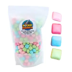 Rocket Krunch 1 lb Sour Mini Starblasters Candy Snack Freeze-Dried Flavor Explosions Crunchy & Sweet Bonbon Snack 453g