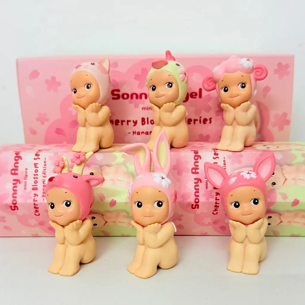 Sonny Angel Cherry Blossom Series Hanami Edition – Cute Kawaii Blind Box Mini Figures | Decorative Collectible Toys for Desk & Phone