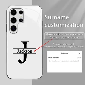 Suitable for [Galaxy S25 Ultra] New high-end surname name advanced customized mobile phone case, exquisite and gorgeous 995