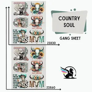 Country Soul | Premade DTF Transfer Gang Sheet For Graphic Tees