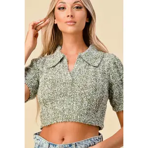 Cozy Collared Sage Sweater