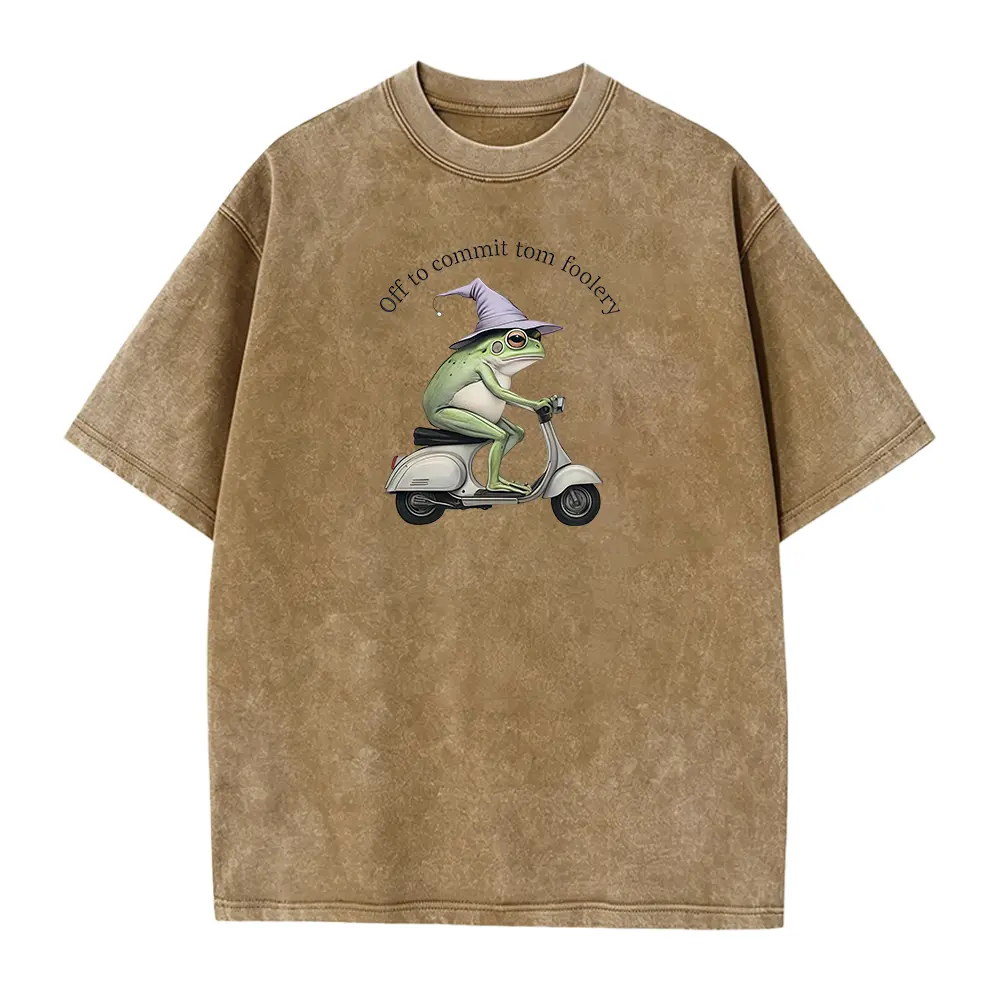Washed T-shirt-Coffee