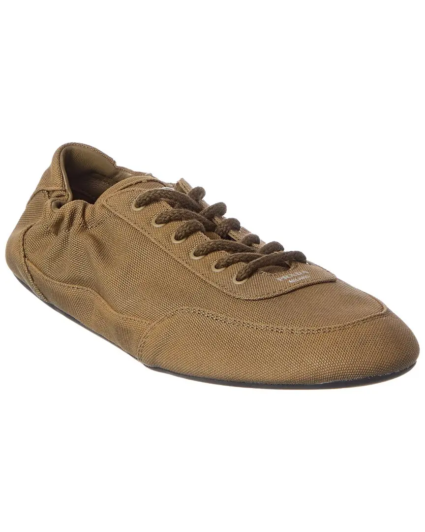 Prada Collapse Canvas Ballerina Flat