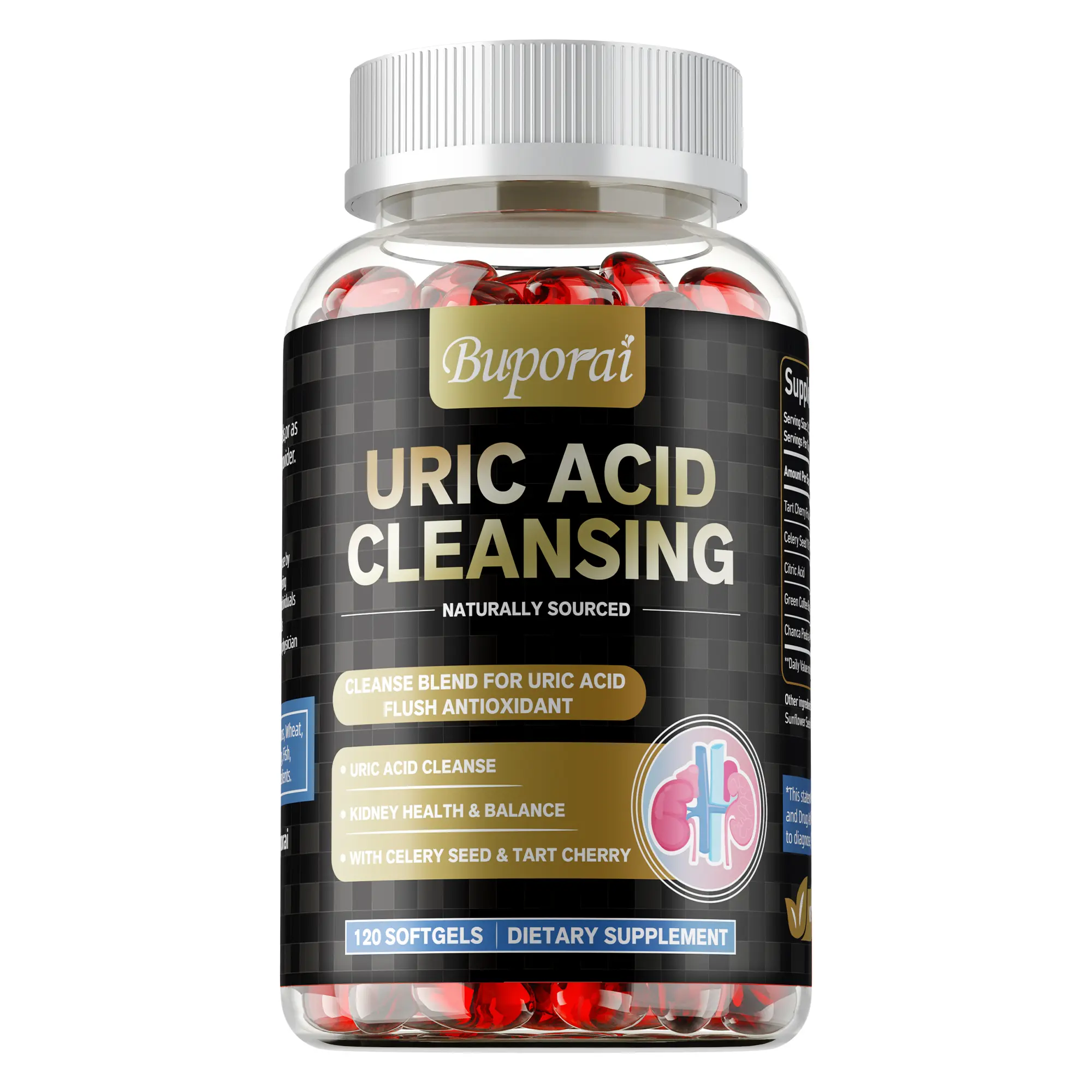 Buporai-Uric Acid Purifying Dietary Supplement Capsules