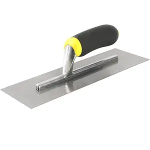 Carbon Plastering Trowel - 12" x 4", Soft Grip Handle, Normal Polish