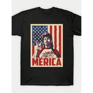 Joe Dirt Merica T-ShirtPrint-Black 220g New Arrived Pure Cotton Suitable For Birthday Parties Daily Commuting T-Shirt Suitable For Giving Gifts To Family Members