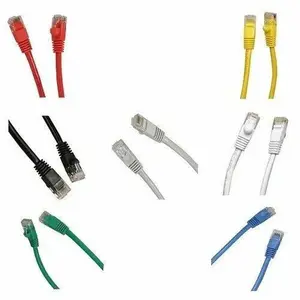3 Colors 10 Pcs 1ft Rj45 Cat5 Cat5e Ethernet Network Cable(Blue, Grey, Pink)