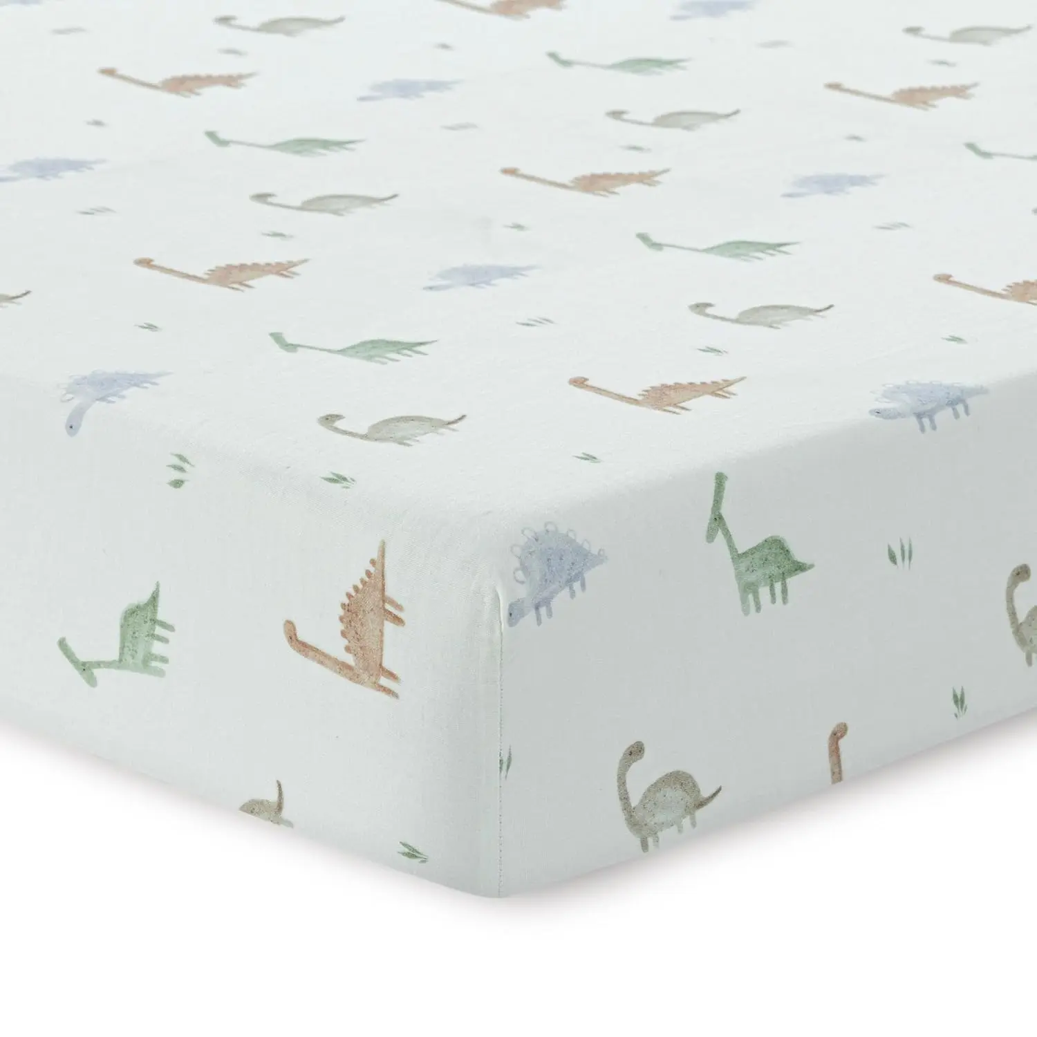 Mini Cotton  Sheets,  and  | Super Soft, Breathable 1-Pack |  Cotton Muslin  Sheets Fitted for Mini , Pack and Play Sheets, 24x38 Mini  Sheet | Dino