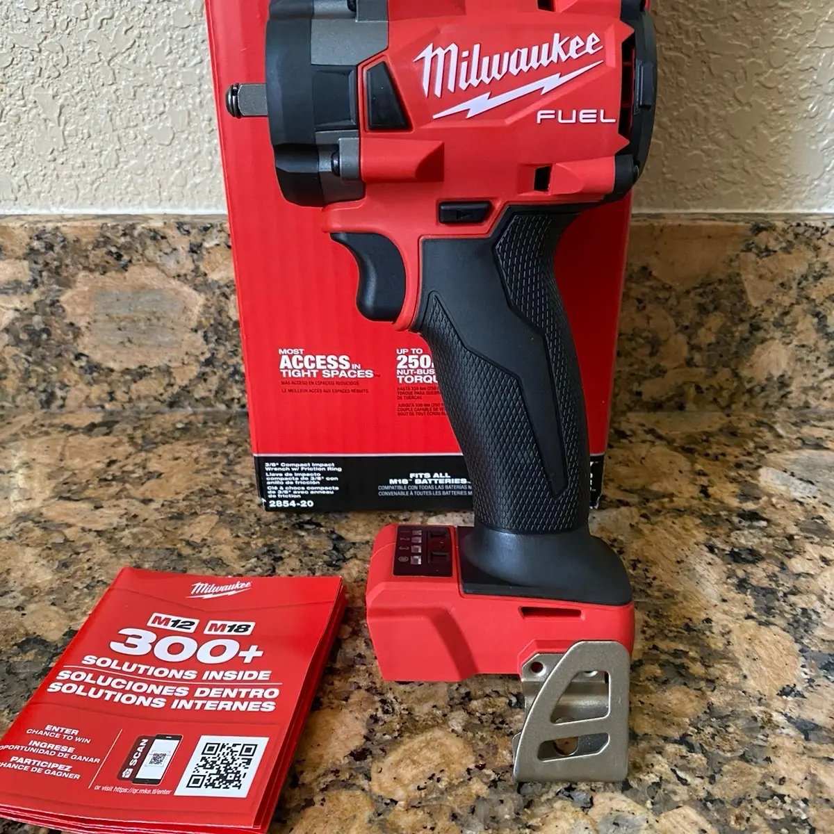 Milwaukee M18 FUEL GEN-3 18V Lithium-Ion Brushless Cordless 3/8 in. Compact Impact Wrench with Friction Ring (Tool-Only)