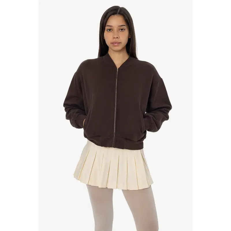 ALP375GD - Alpine Fleece Zip Up Cropped Bomber