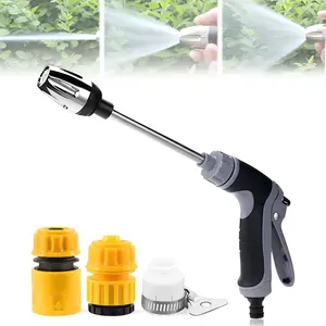 Pressure Washer,Water Blitz Power Washer, Waterblitz High Pressure Water Gun, Various Spray Effects,Water Blitz Hose Nozzle,with 360° Rotating for Three Spray Modes (Water gun + connector)