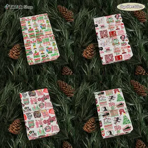 Christmas Movie Wrapping Paper Sheets, Funny Holiday Quote Gift Wrap Inspired by Classic Films, Festive Character Graphic Design, Cute Paper for Presents