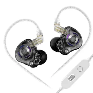 Kz Gale Wired Gaming Headphones, Dynamic Drivers Noise Cancellation Hi-Fi Sound Fps Positioning Silver Cable, Gaming Audio Headphones, PC Gaming Headset, Pc Headsets ()