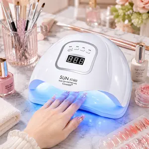 UV LED Nail Lamp, Nail Dryer for Gel Polish, Gel Nail Lamp Led Nail Light for Gel Nails with Automatic Sensor & 4 Timers Drying