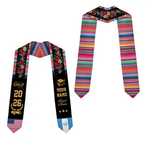 Personalized Name and School Guatemala Graduation Sash Class of 2026, Graduation Gift 2026, Gift For Daughter and Son