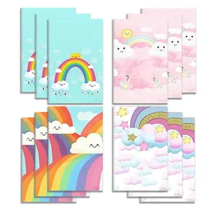 12 Pcs 3.2×5 Inch Slim Mini Notebooks, Modern & Stylish Design, Great for Cafe Notes and Daily Journals, Preserve Life Moments and Creative Inspiration, Stationery Office Supplies, Travel Diary Notebook
