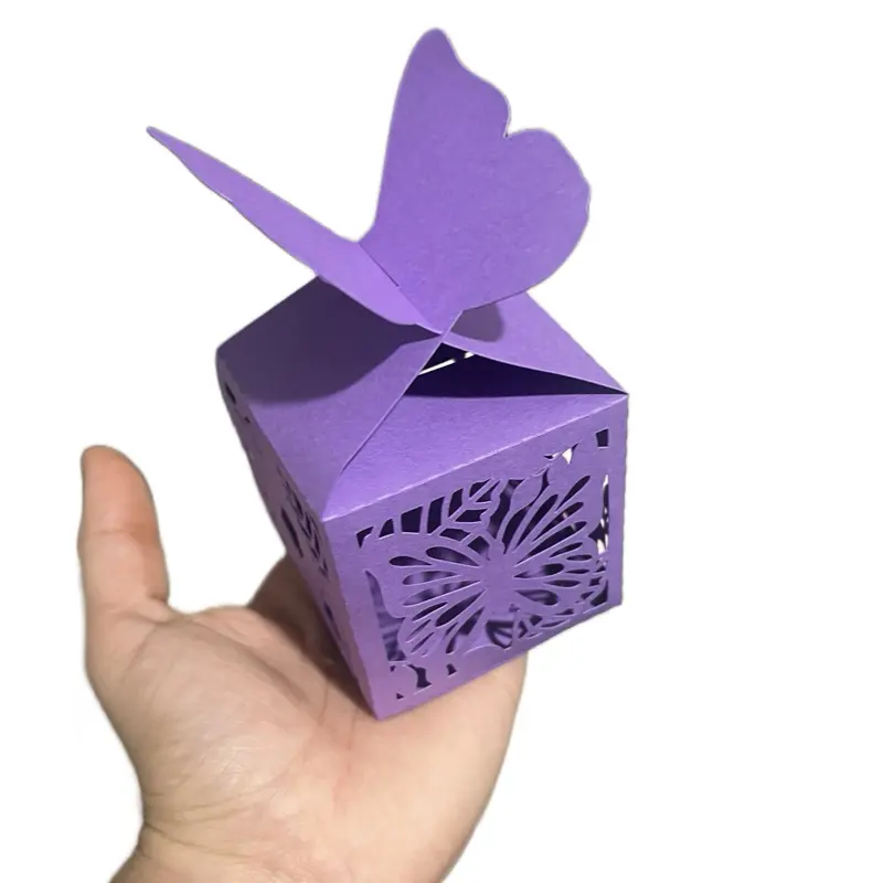 Mini Birthday Box with Purple Butterfly Design - Simple Product Title Based on Given Information