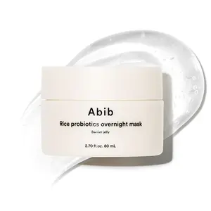 Abib - Rice Probiotics Overnight Mask Barrier Jelly 80ml | RADIANT & PLUMP KOREAN GLASS SKIN WITH INNOVATIVE JELLY SLEEP MASK