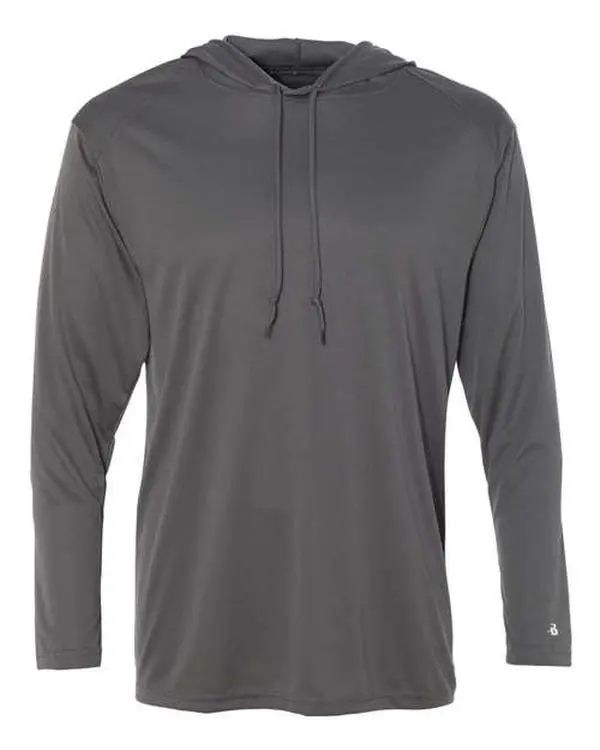Badger 4105 B-Core Hooded Long Sleeve T-Shirt