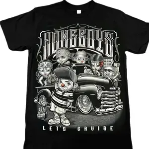 Homeboys Let’s Cruise T Shirt Menswear Cotton Tshirt Streetwear