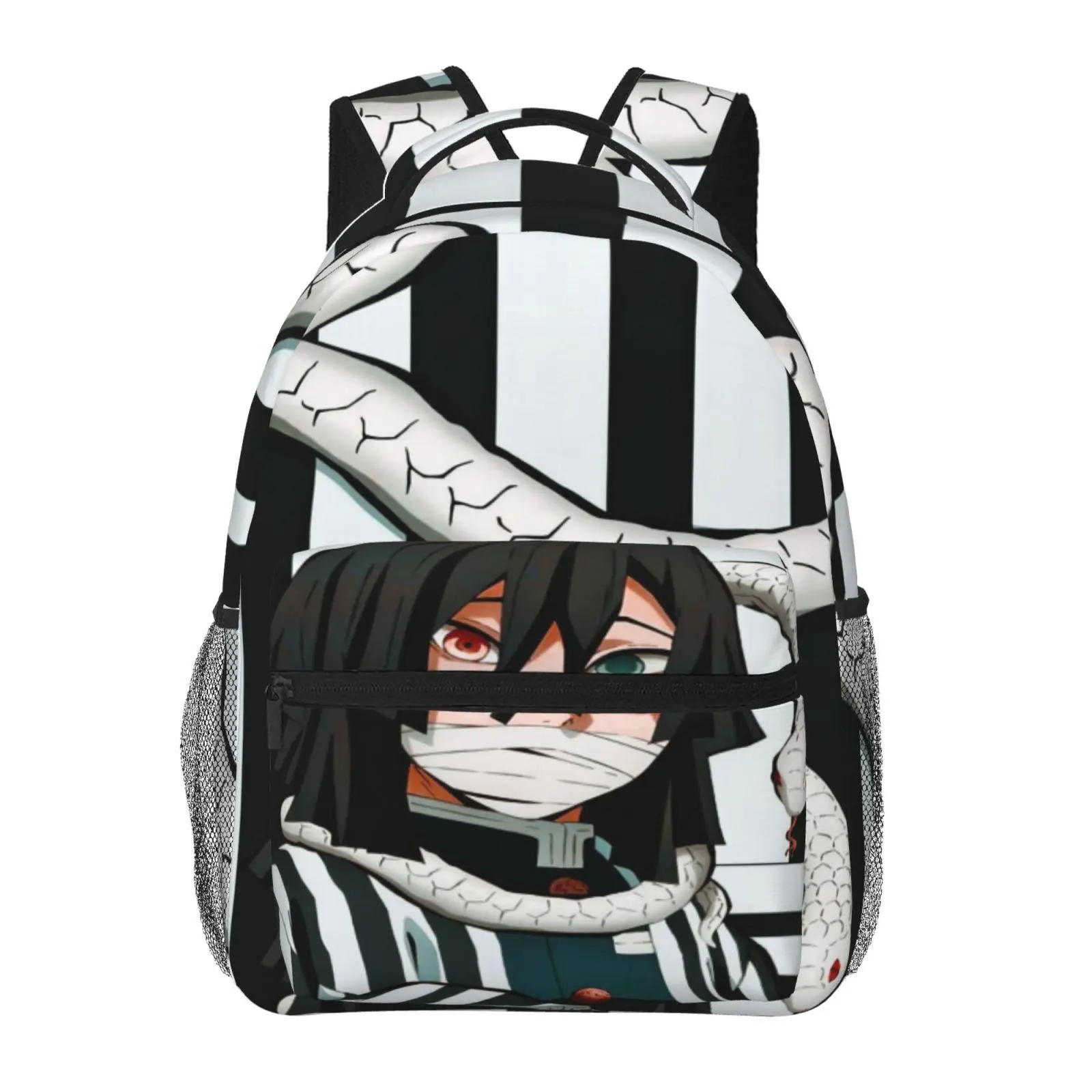 Cool Demon Slayer backpacks for school—large-capacity laptop daypacks with exquisite prints, durable casual Demon Slayer bookbags for campus daily commutes; a great gift for teen students.