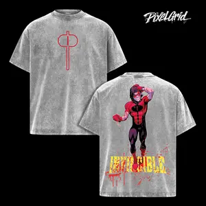 Oliver Grayson Kid Omni Man Invincible Good Graphic Tees, Trendy Tshirt Sci Fi Superhero Action Animation Movie Streetwear Apparel, Unisex Washed Cotton T-Shirt, Streetwear Heavy Cotton Top, Men Women Casual Aesthetic Outfit, Gift For Movie Fans