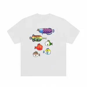 Colorful Wii Fish Casual Printed Shirt, Sweatshirt, Hoodie, Trendy shirt, Fish Shirt