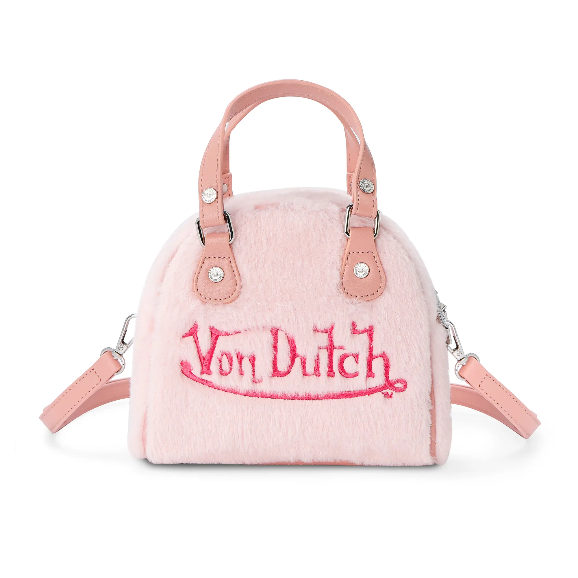 Light Pink Furry Bowling Bag