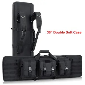 36" Double Soft Case Tactical Backpack for Storage and Transportation, Padded Soft Carry Bag for Outdoor Hunting Range