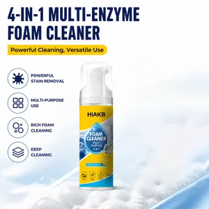 HIAKB 4-in-1 Multi-Enzyme Foam Spray Cleaner - Heavy Duty Deep Cleaning House & Car Detailing Products, Stain Removal for Car Interior & Sofa outdoorfun