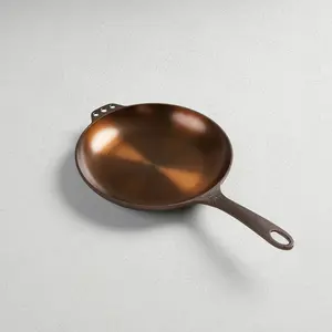 Smithey No. 10 Large Cast Iron Chef Skillet with Holes - Premium Hanging Kitchen Cookware, Ideal for Home Cooking (Cast Iron Skillets Collection)