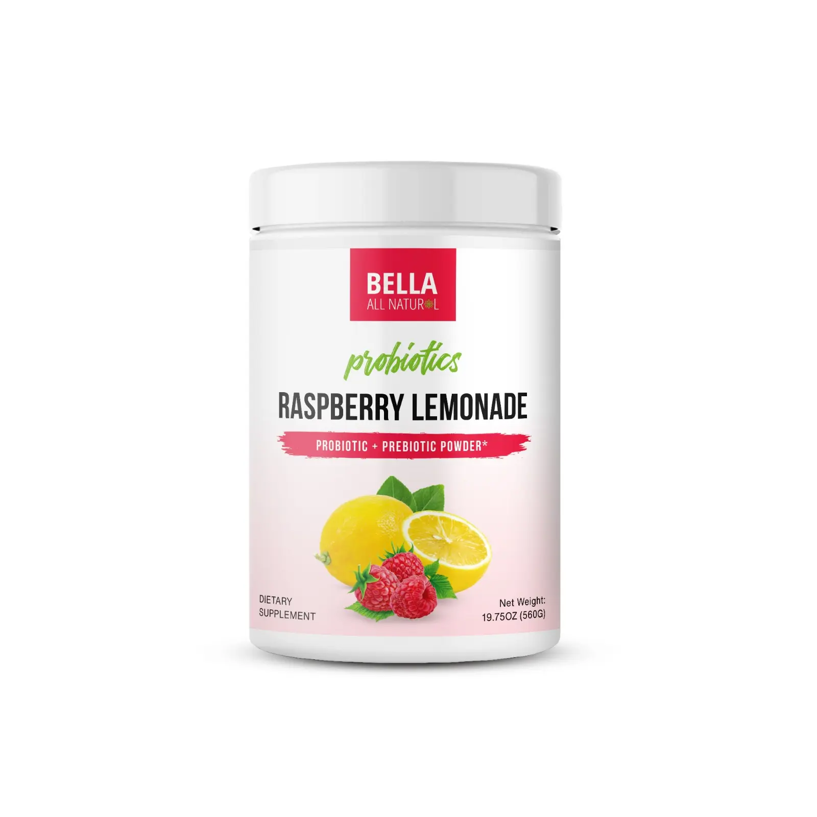 Bella All Natural Probiotics Raspberry Lemonade for Daily Use Bella All Natural Probiotics Raspberry Lemonade for Daily Use